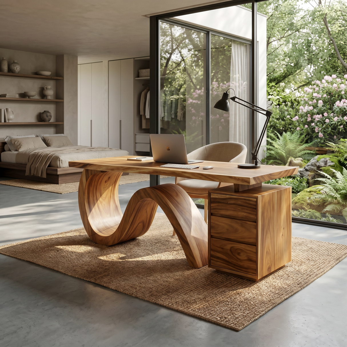 Organic Live Edge Executive Desk City Office