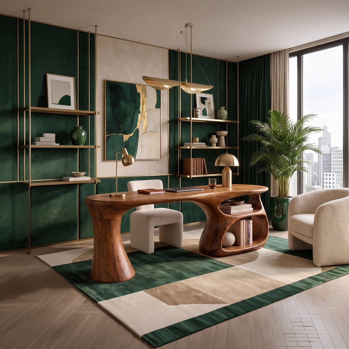 Minimal Compact Writing Desk Bedroom Study Area