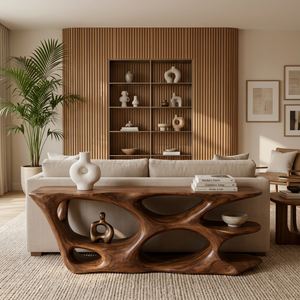 Designer Wooden Console Table For Luxury Living Room