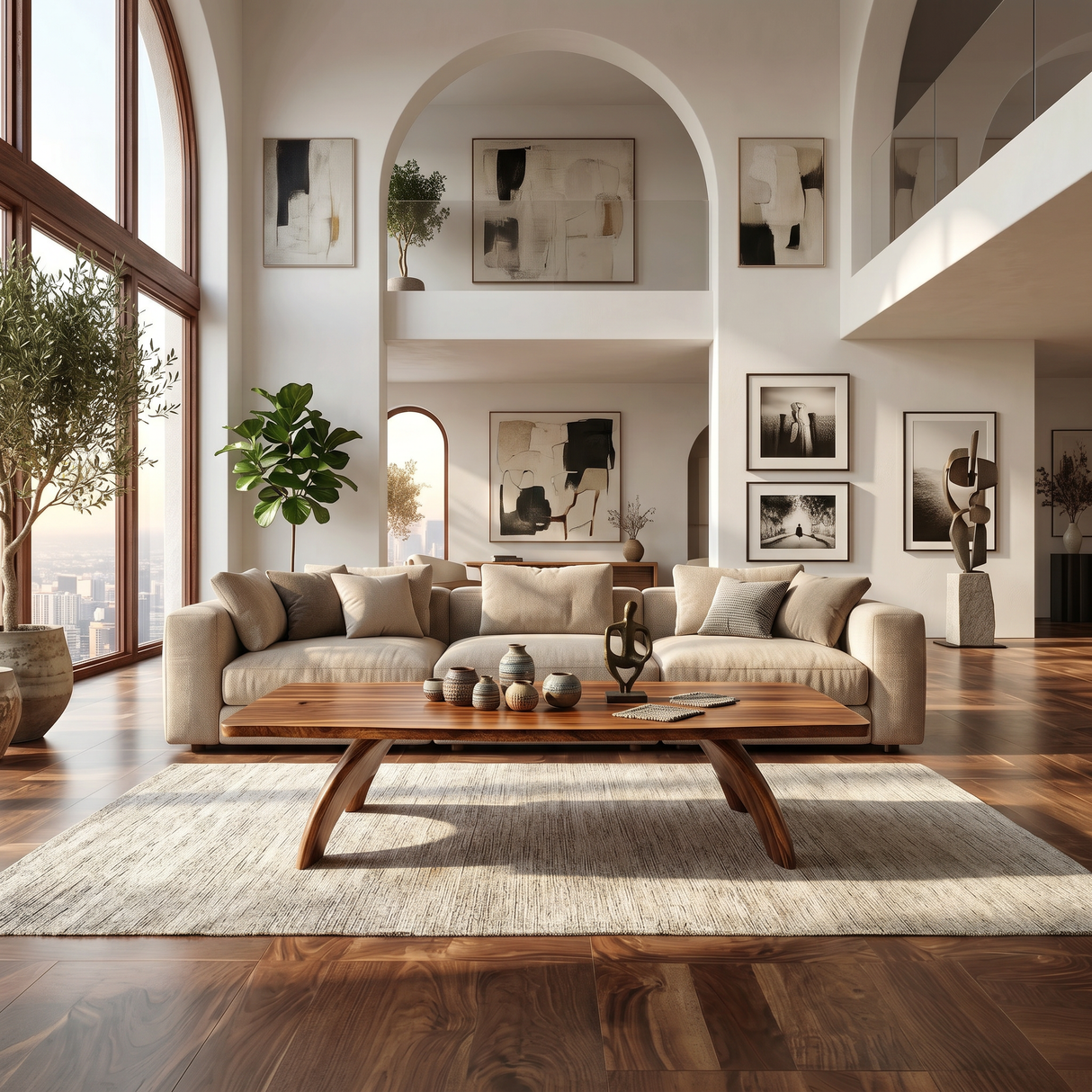 Sculptural Storage Coffee Table For Contemporary Lounge