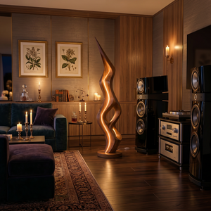 Organic Twin Ribbon Lamp For Living Room