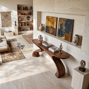 Mid Century Sculptural Accent Table For Lounge Interior Area