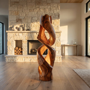 Contemporary Abstract Twisted Floor Lamp For Living Room