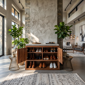 Minimalist Shoe Cabinet For Hallway Closet Storage Display