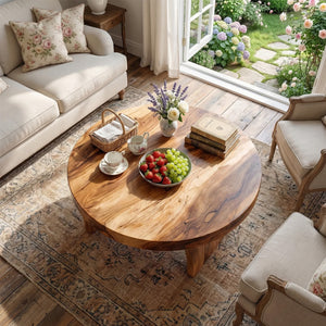 Handcrafted Solid Wood Coffee Table For Living Roomdecor And Home Decor