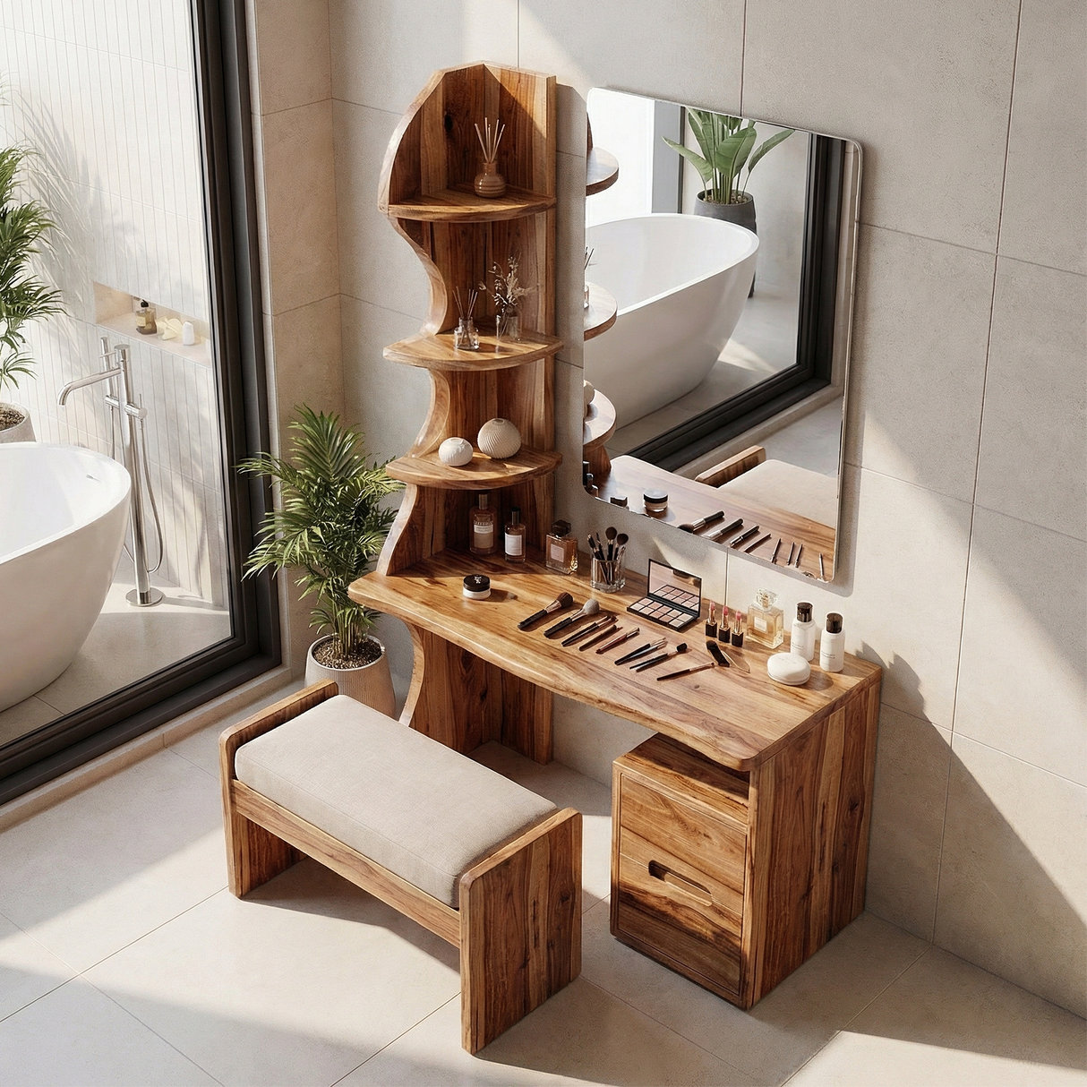 Luxury Vanity Table Dressing Area Personal Beauty Space Makeup Area