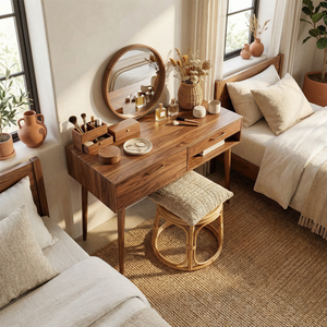 Scandinavian Dressing Table Walk In Closet Makeup Area Personal Space