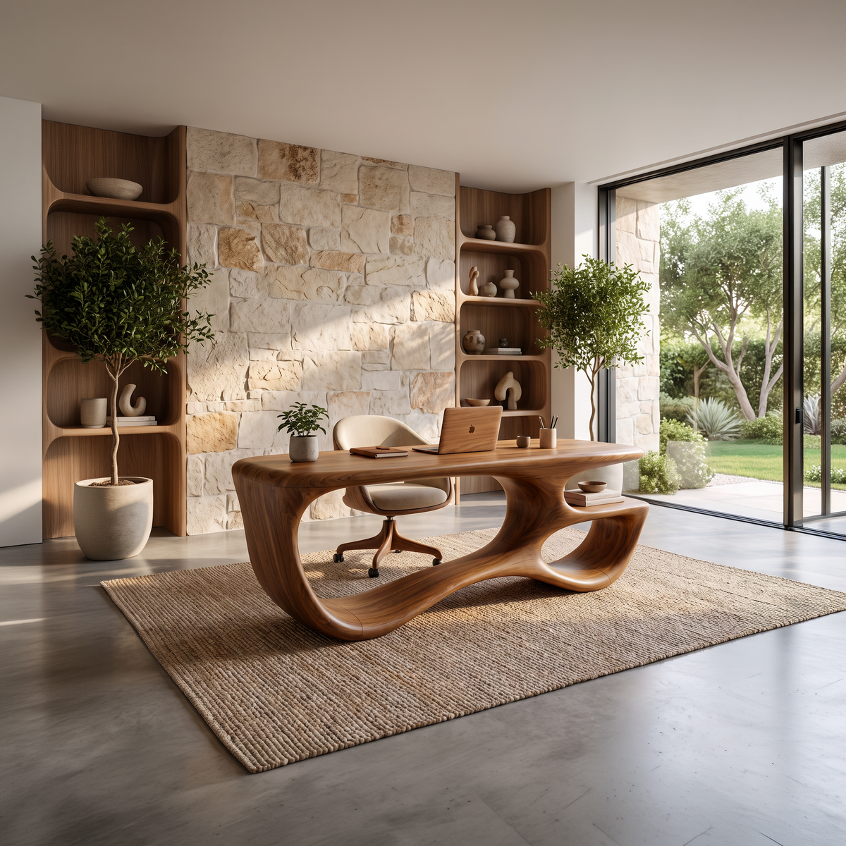 Handcrafted Loop Frame Desk Bedroom Home Office