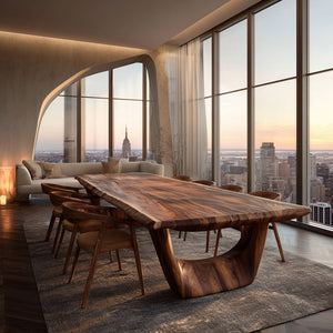 Luxury Dining Table With Rectangular Tabletop For Dining Room