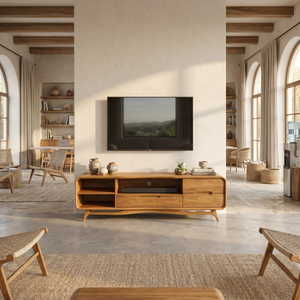 Minimalist Wooden TV Cabinet For Urban Apartment Decor