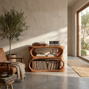 Modern Vinyl Display Stand For Entertainment Interior Space