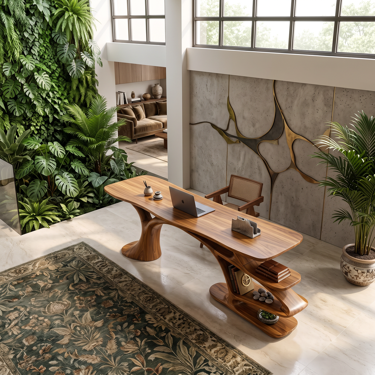 Contemporary Branch Base Writing Desk Home Office