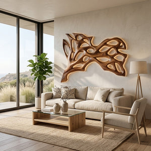 Contemporary Natural Wood Wall Art For Modern Home