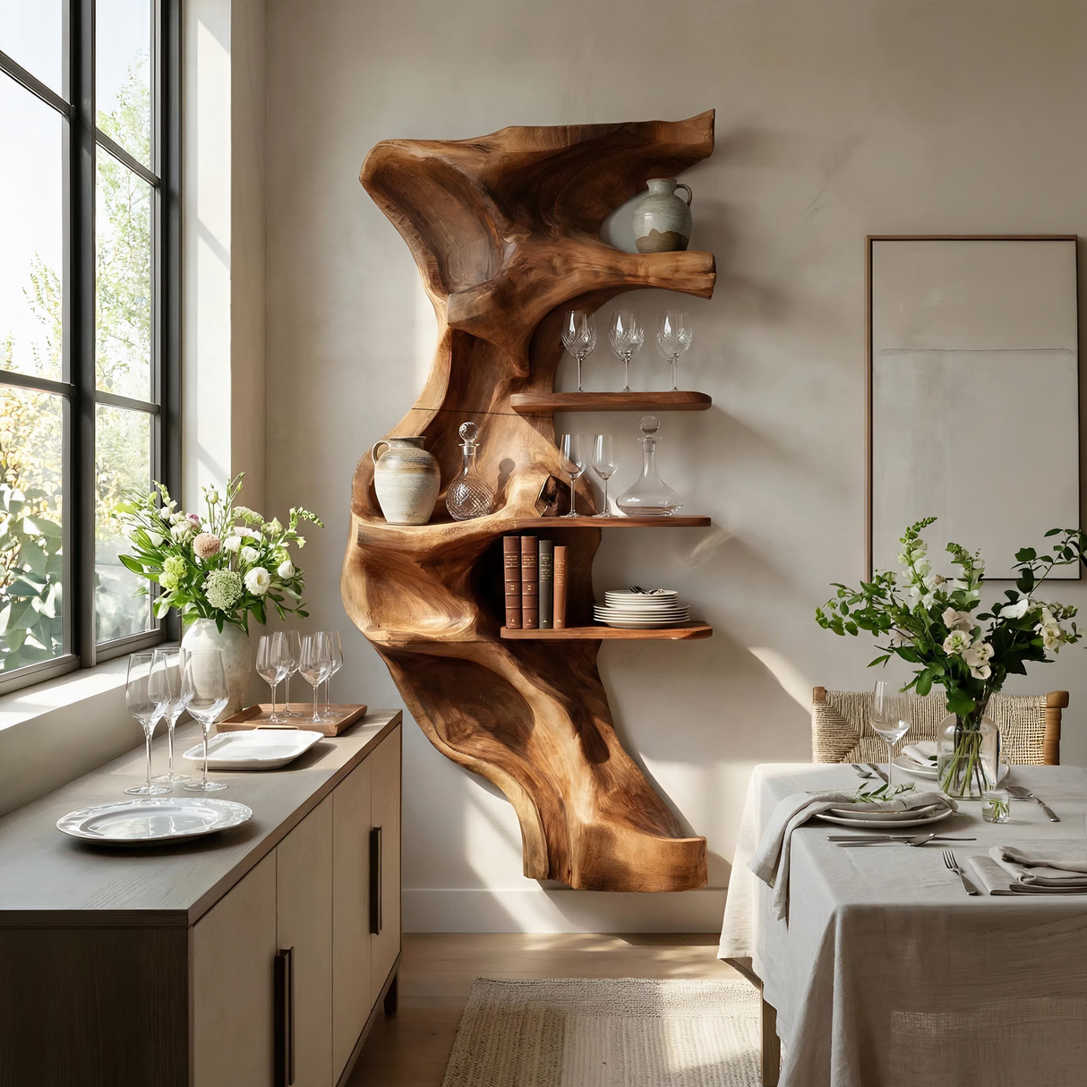 Minimalist Shelving Unit For Bedroom Space Saving