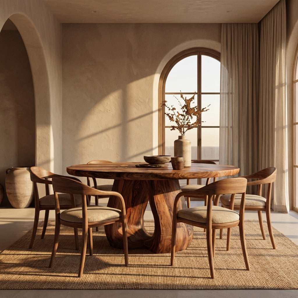 Contemporary Wooden Dining Table For Dining Area