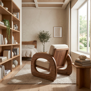 Resort Style Sculptural Armchair Wellness Reception Area