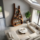 Minimalist Sculptural Bookshelf For Living Room Furniture