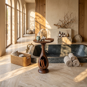 Modern Organic Side Table For Lounge Interior Space
