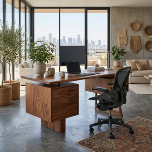 Minimalist Executive Desk Home Workspace