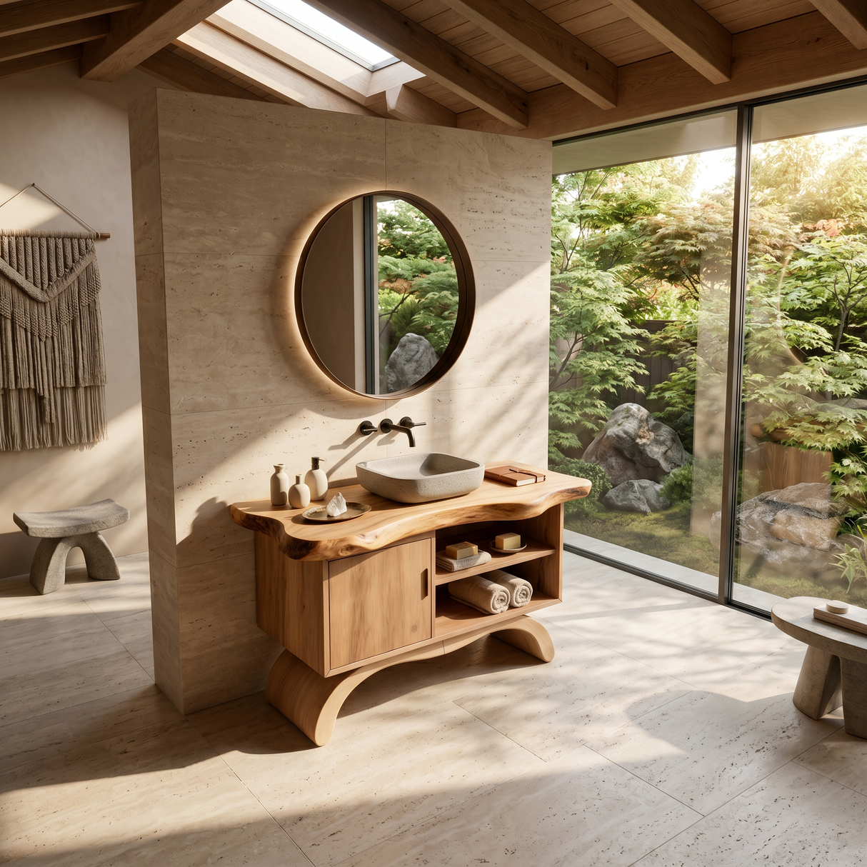Modern Double Sink Vanity For Master Bathroom Interior