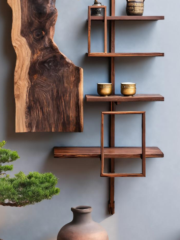 Inspired Live Edge Wall Shelf For Modern Interior Decor