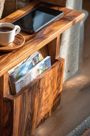 Modern Live Edge Armrest For Elegant Living Room