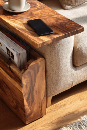 Mid Century Wooden Armrest For Home Furniture Decor