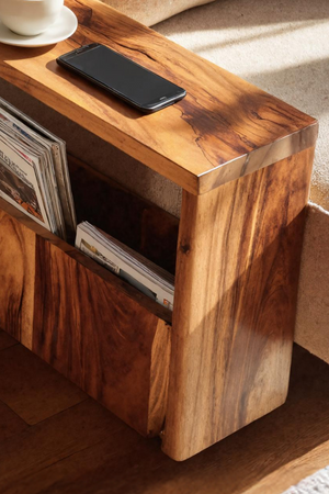 Modern Live Edge Side Table For Furniture Decoration