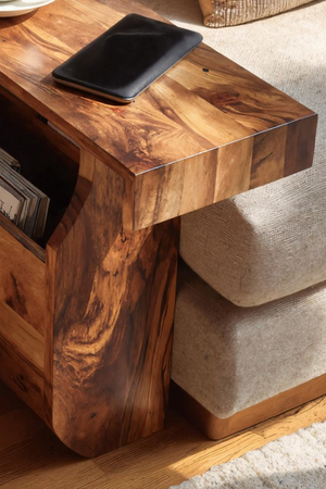 Farmhouse Solid Wood Armrest For Living Room Design