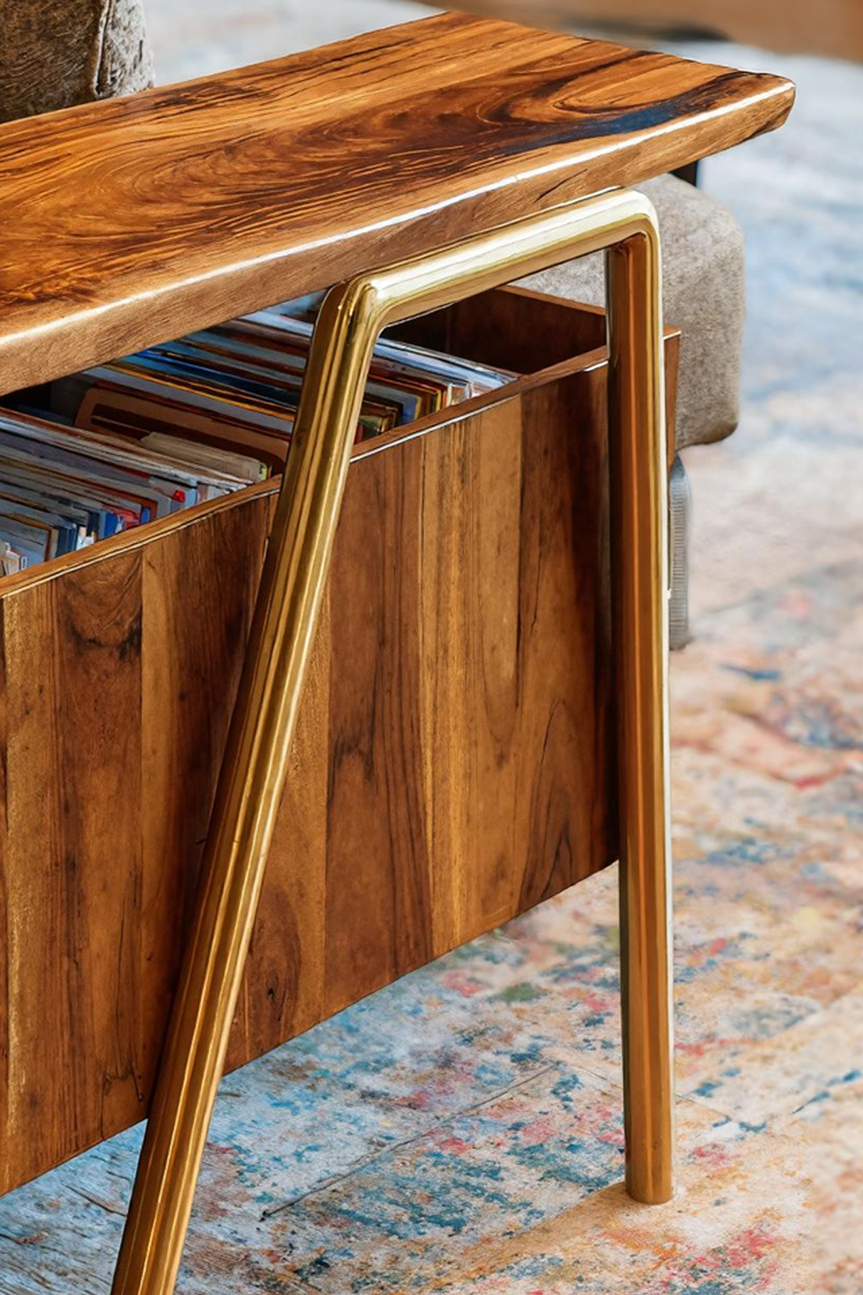 Handcrafted Wooden Side Table For Furniture Decoration