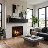 Wooden Fireplace Shelf For Cozy Living Room Decor
