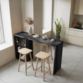 Compact Bar Table With Storage For Small Dining Area