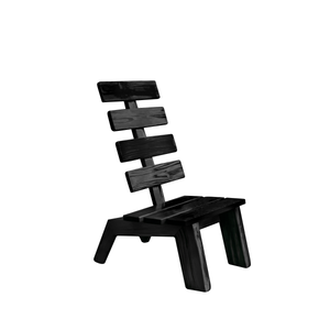 Modern Slatted Wood Outdoor Lounge Chair For Garden Or Patio