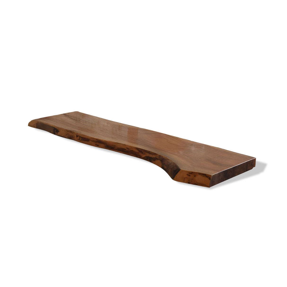 Live Edge Solid Wood Balcony Bar Table For Rail Mount Outdoor Breakfast