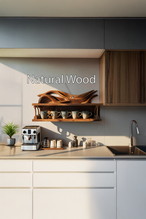 Handcrafted Kitchen Wall Shelf For Functional Decor