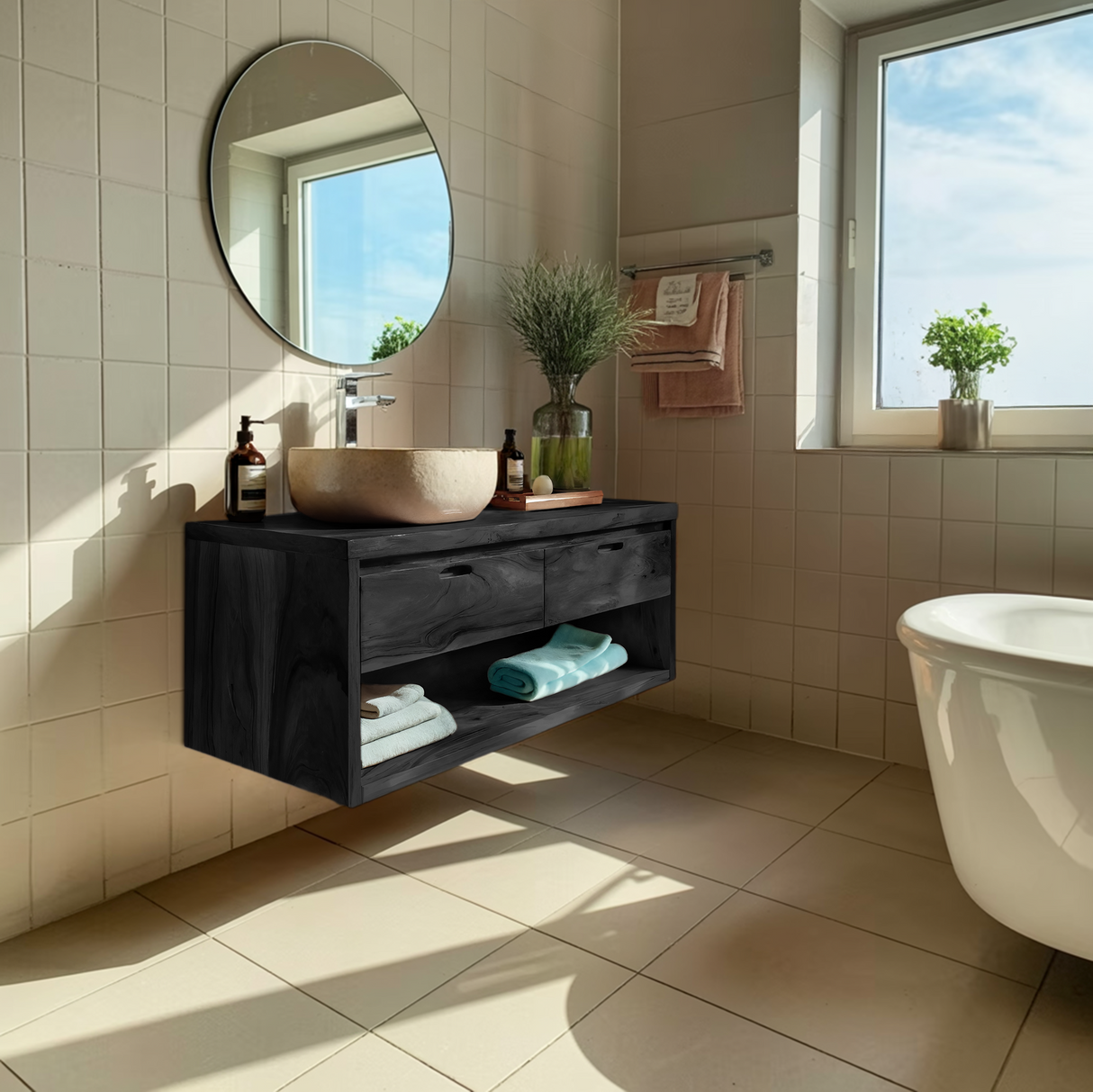 Handcrafted Bathroom Vanity Cabinet For Bathroom Furniture