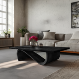Minimalist Coffee Table Unique Base Design For Living Room
