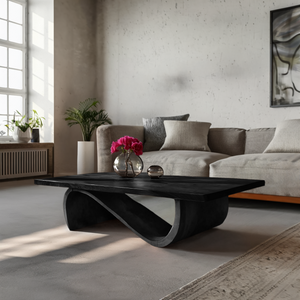 Minimalist Coffee Table Unique Base Design For Living Room