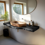 Handcrafted Vanity With Storage For Bathroom Design