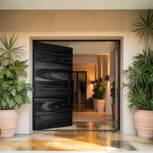 Coastal Pivot Entry Door With Grain Detail For Beach House