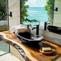 Handcrafted Wooden Vessel Sink For Timeless Bathroom Style