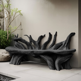 Mid Century Wooden Bench Outdoor Decor For Sleek Exteriors