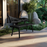 Minimal Outdoor Wooden Bench For Green Garden