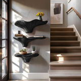 Handcrafted Wooden Mushroom Shelf For Entryway Furniture Decor