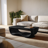 Artistic Sculptural Curved Coffee Table For Living Room