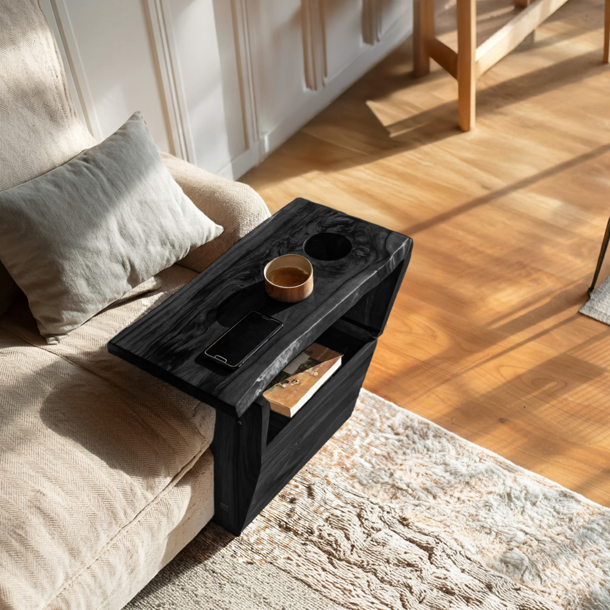 Farmhouse Solid Wood Armrest For Sofa Decor Ideas