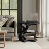 Handcrafted Wooden Media Stand Custom Living Room