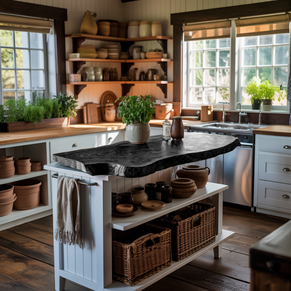 Handcrafted Live Edge Countertop Custom Kitchen Surfaces
