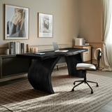 Handcrafted Wooden Live Edge Desk For Professional Office