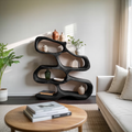 Sculptural Bookshelf For Living Room Or Office